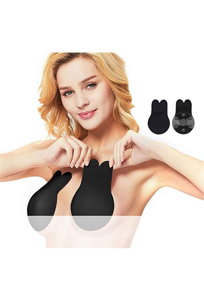 C&City Women Breast Lift Cover Bra Black