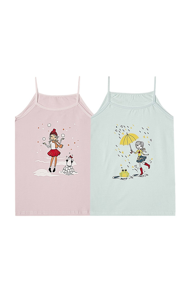 C&City 2 Pack Girl Singlet 1010  