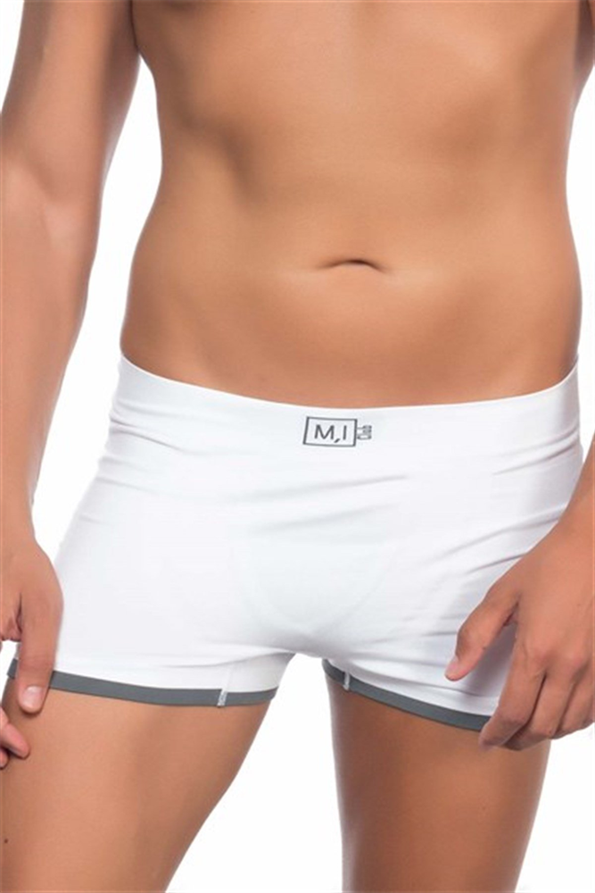 C&City Men Seamless Boxer C12104 White