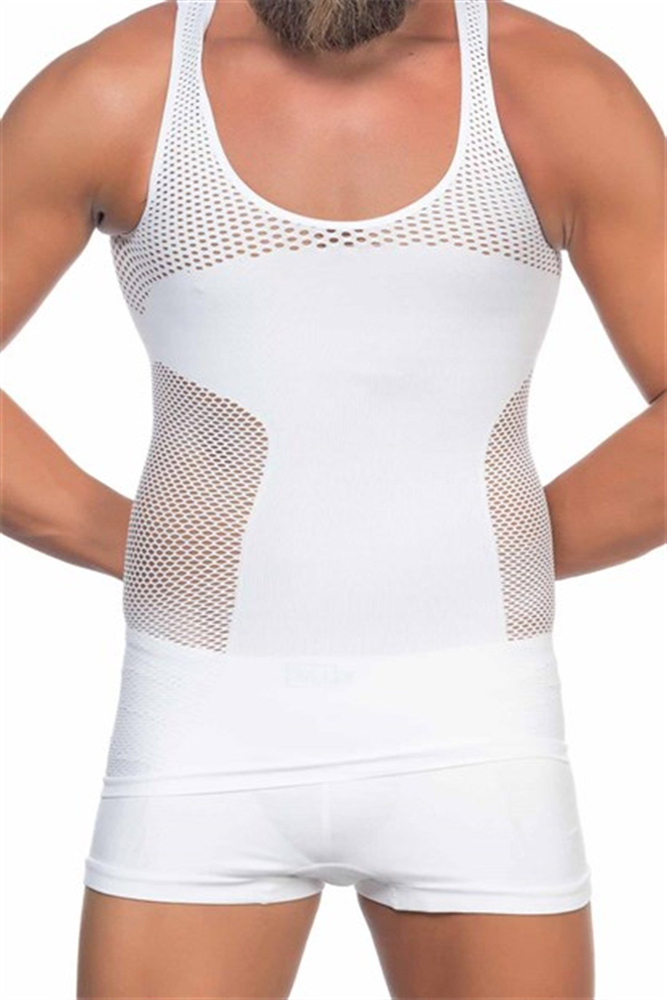 C&City Men Singlet Corset C11006 White