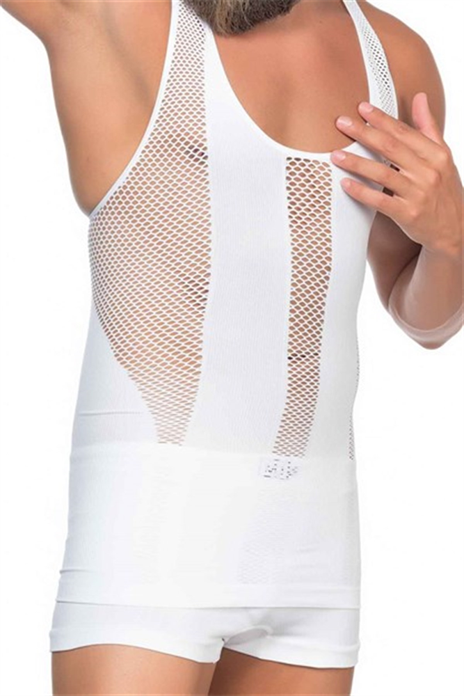 C&City Men Singlet Corset C11009 White