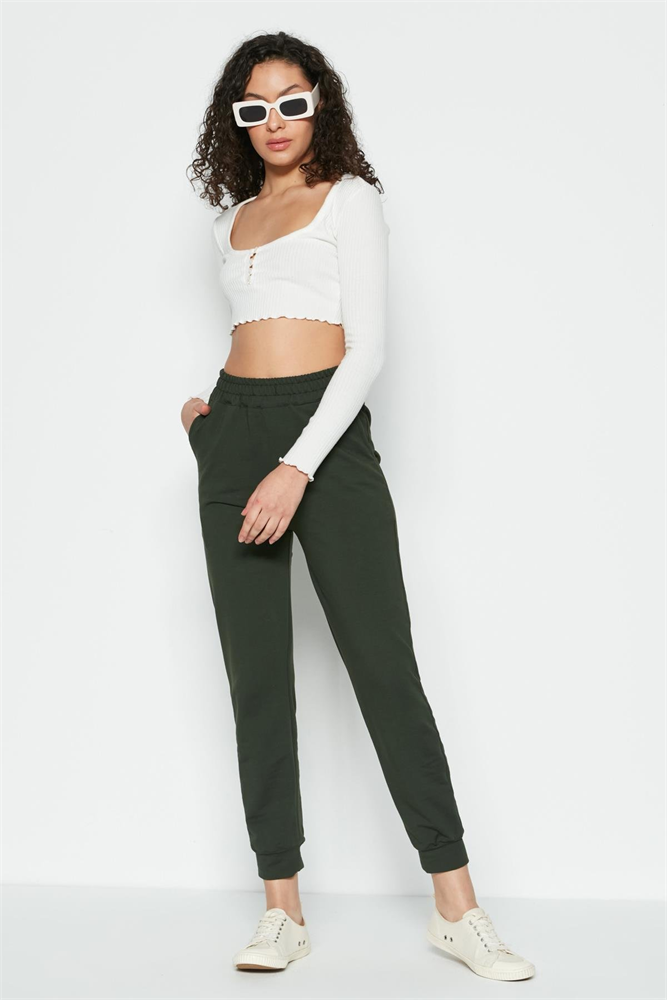 C&City Women Sweatpants 735 Khaki