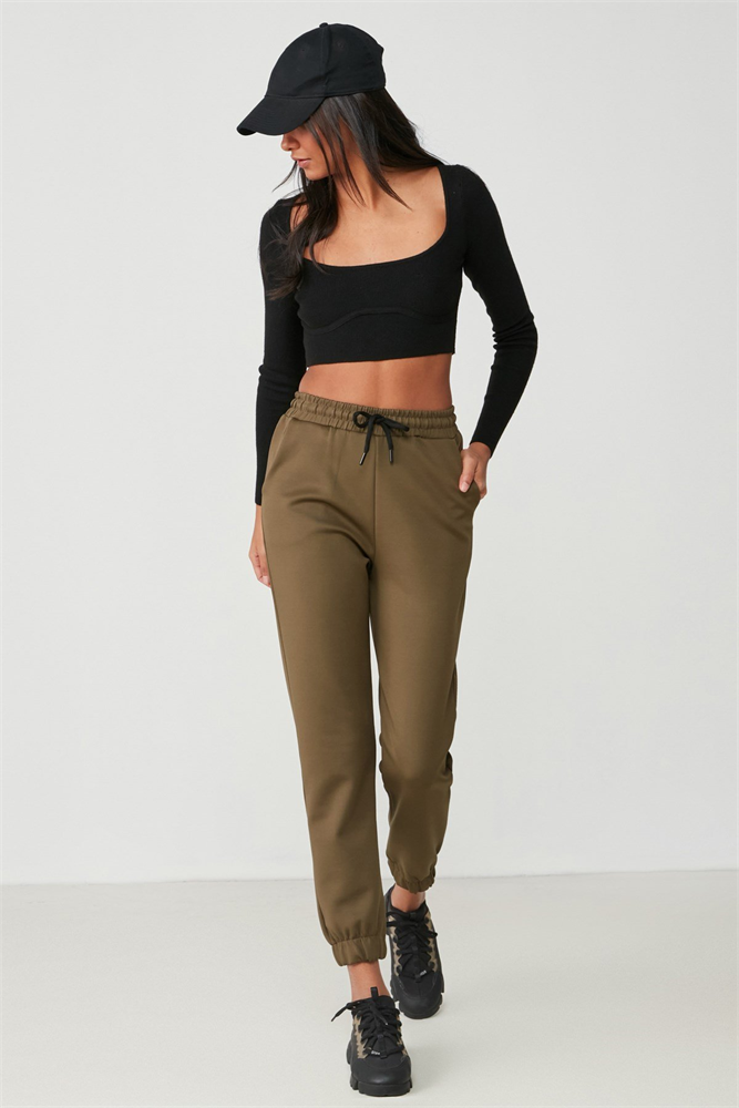 C&City Women Sweatpants 802 Khaki