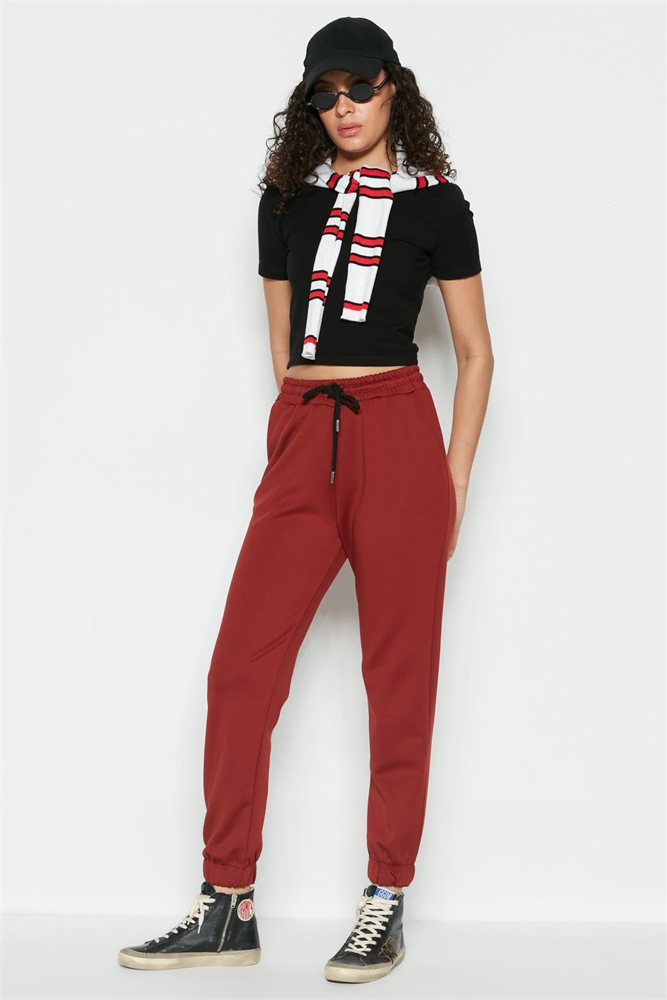 C&City Women Sweatpants 802 Brick Color