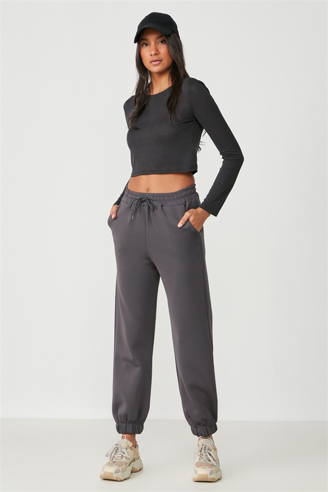 C&City Women Sweatpants 806 Smoked Color