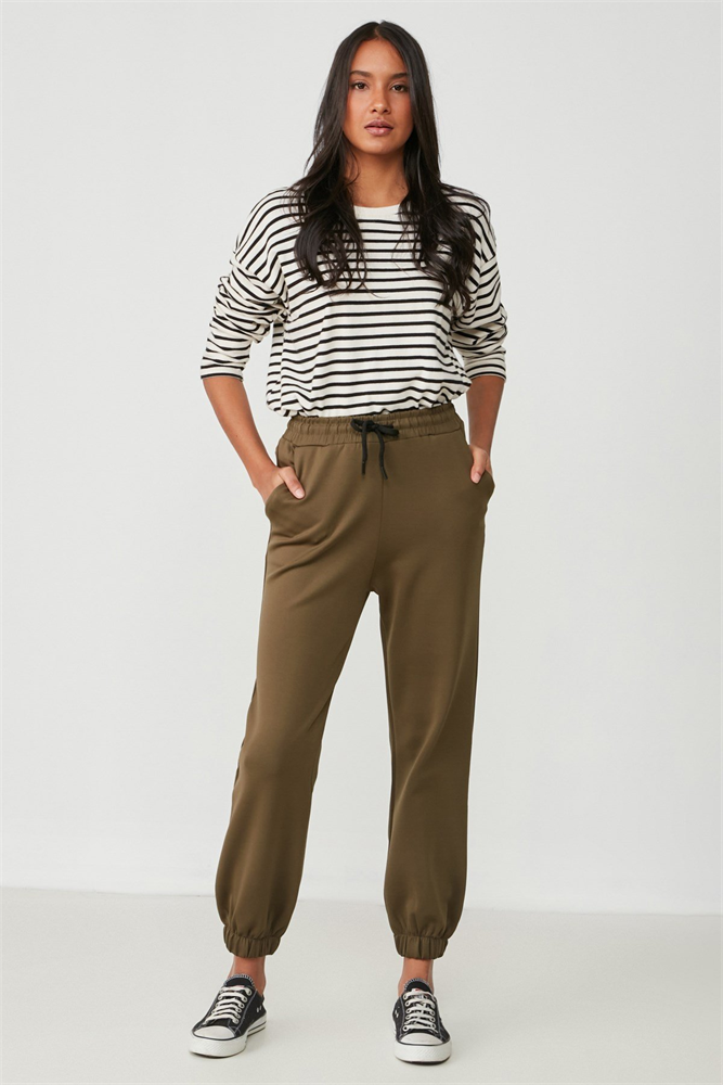 C&City Women Sweatpants 806 Khaki