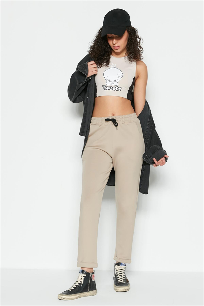 C&City Women Sweatpants 807 Stone Color