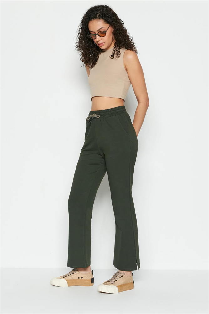 C&City Wide Leg Sweatpants 741 Khaki