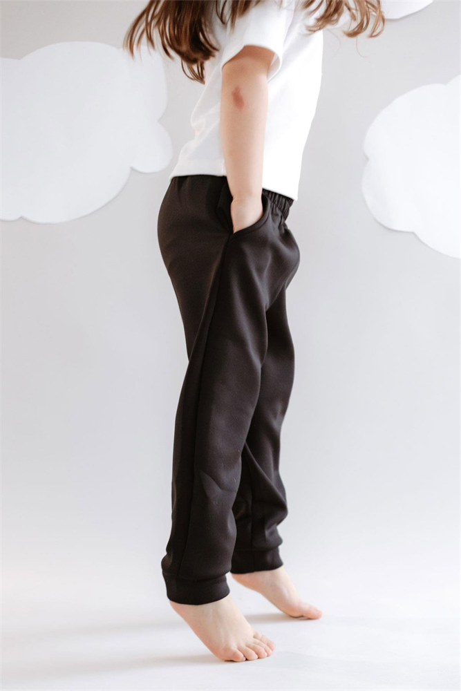 Girl Child Cuffed Hem Sweatpants 871 Black