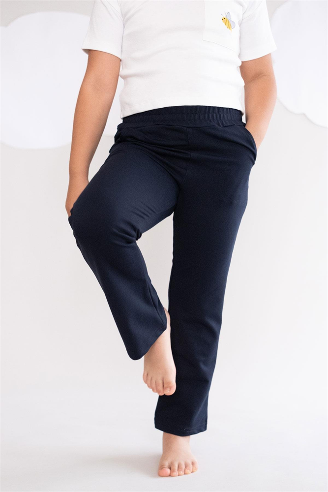 Girl Child Flare Sweatpants 761 Navy Blue