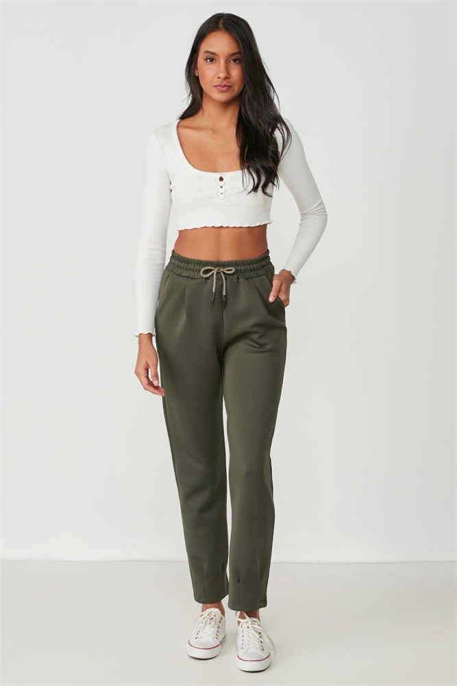 C&City Women Sweatpants 810 Khaki