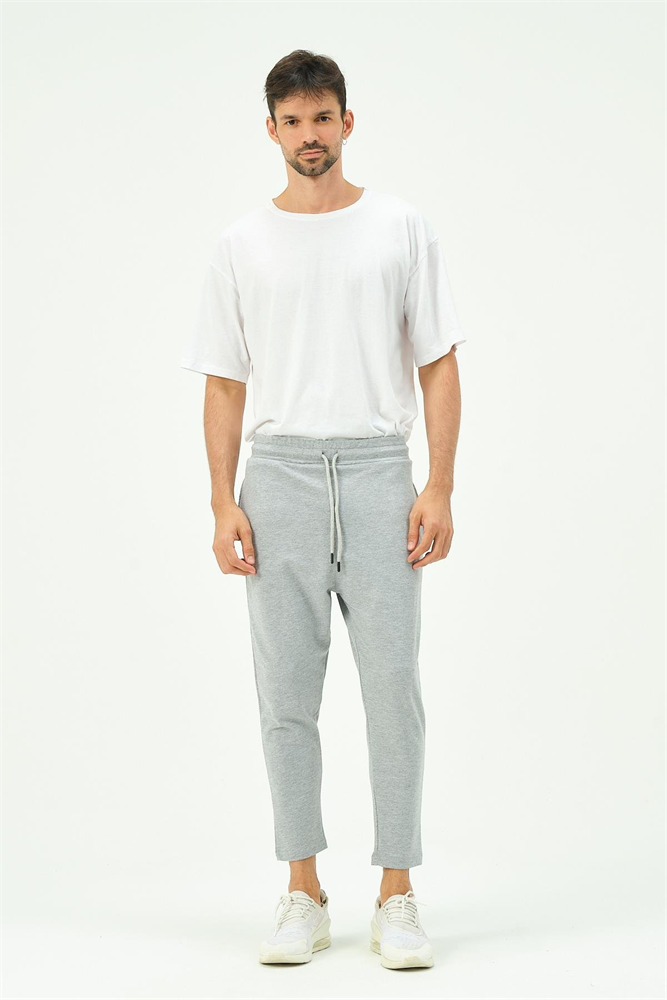 C&City Men Loose-Fit Straight Leg Sweatpants 785  Grey