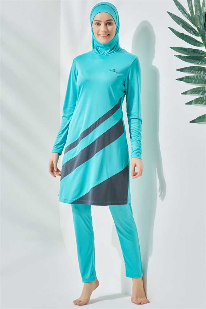 C&City Covered Burkini Swimwear C11020 Mint