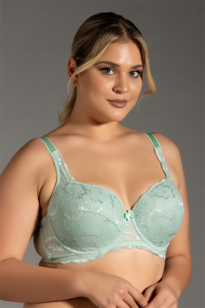 C&City Lace Unsupported Bra C18041 Green