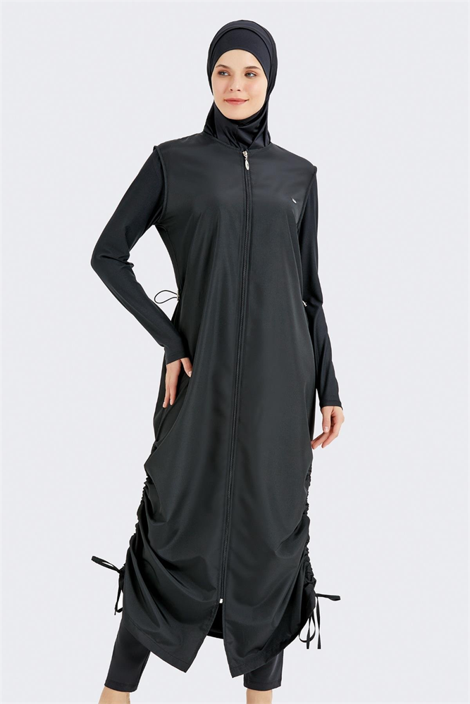 C&City Covered Burkini Swimwear 4155 Black