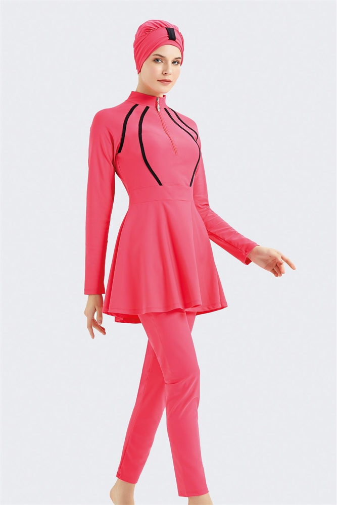 C&City Covered Burkini Swimwear 4063 Coral