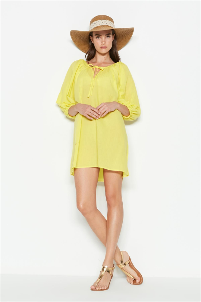 C&City Elbise Pareo 2327 Turuncu/Mavi Yellow