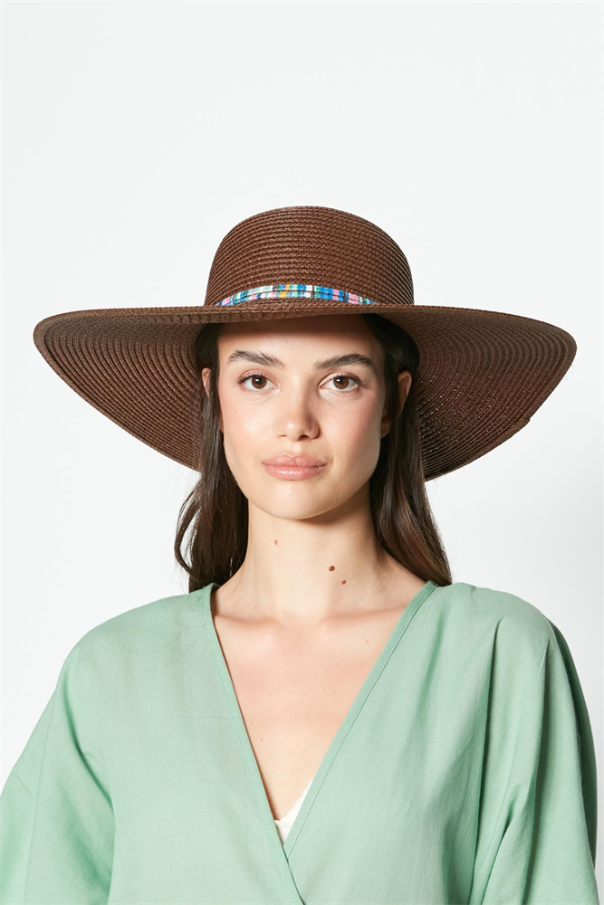 C&City Women Straw Hat Y23730-05 Brown