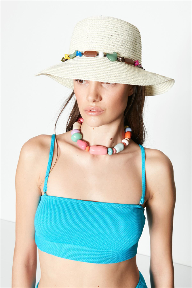 C&City Women Straw Hat Y23730-50 Cream Color