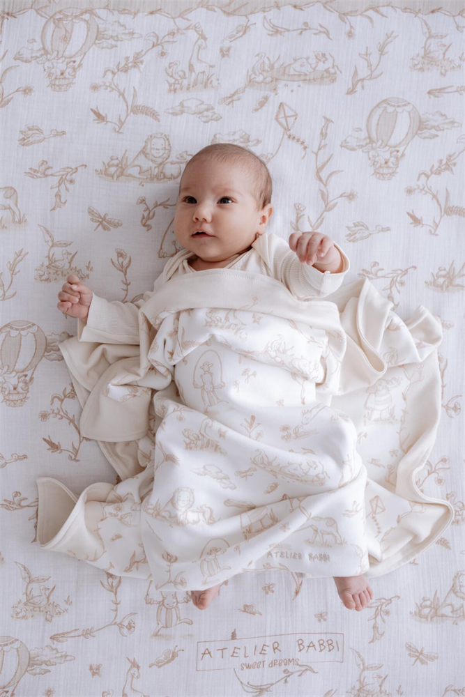 Baby Reversible Square Blanket 