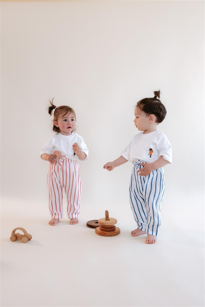 Baby Organic Cotton Muslin Sweatpants 