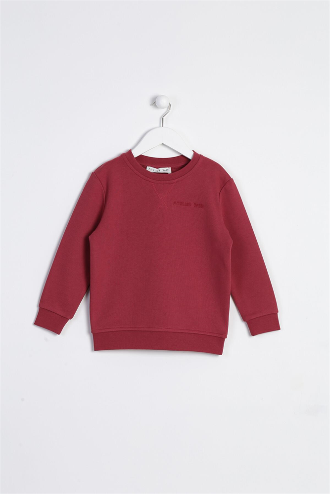 Children's Long Sleeve Sweatshirt Burgundy