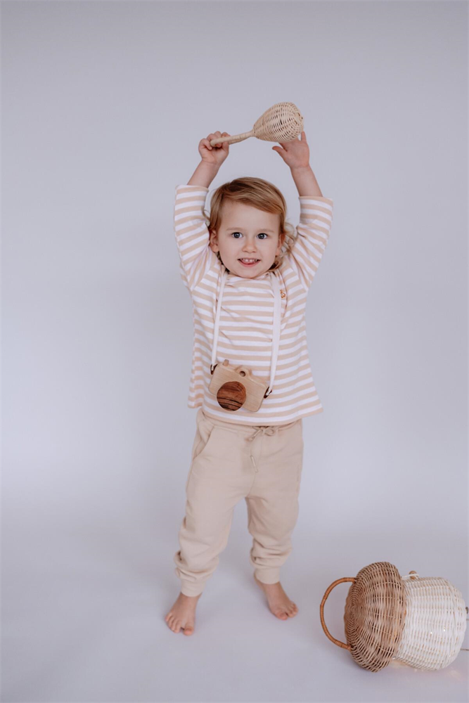 Children's Cuffed Sweatpants Beige