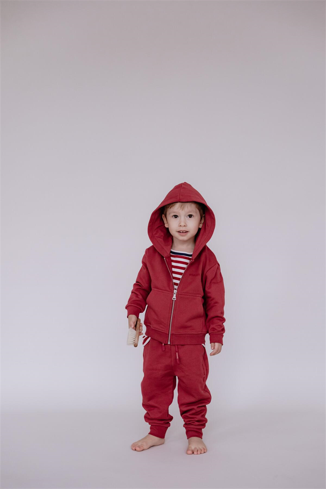 Children's Cuffed Sweatpants Burgundy