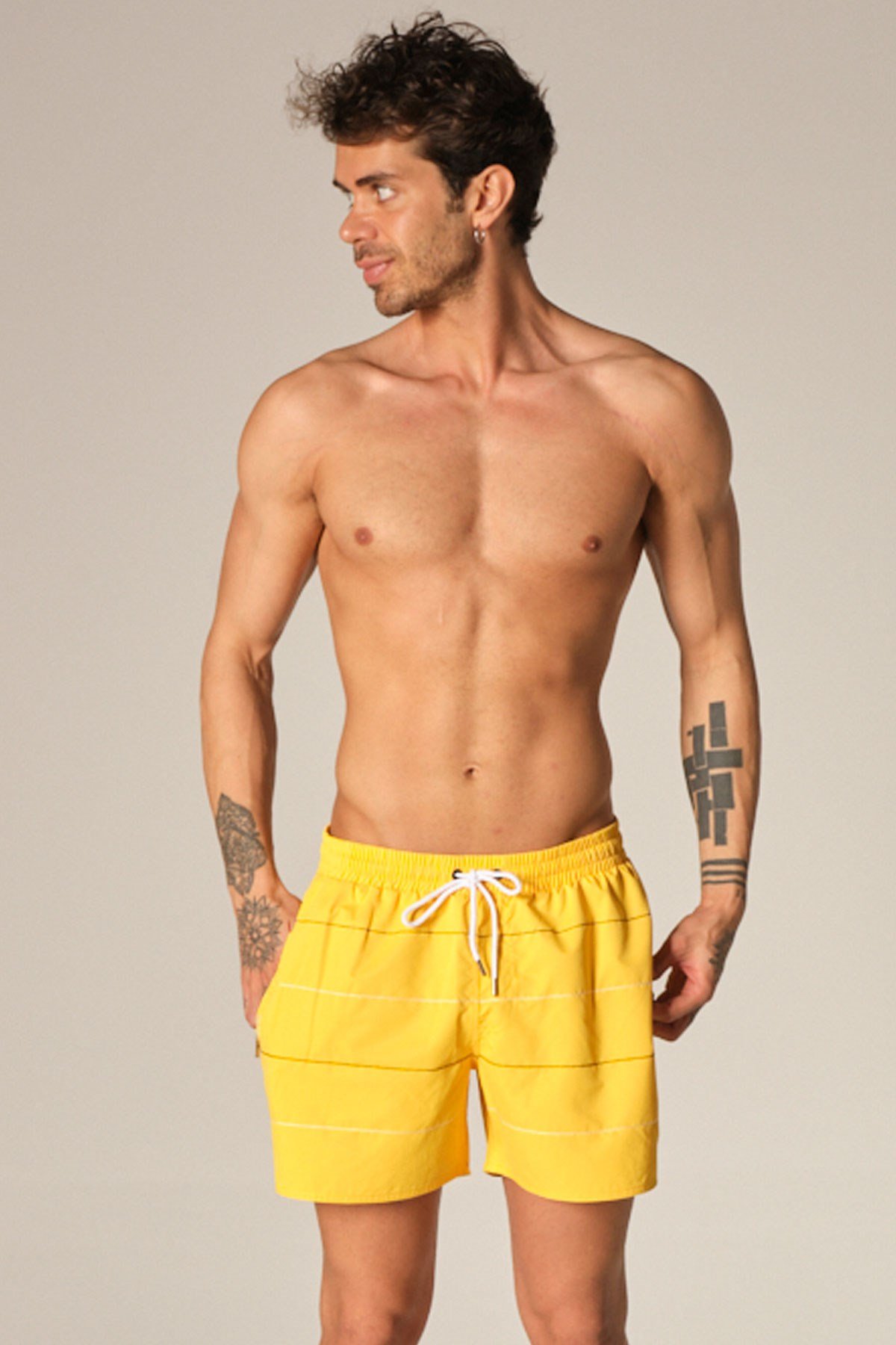 C&City Men Sea Short K-204 Yellow