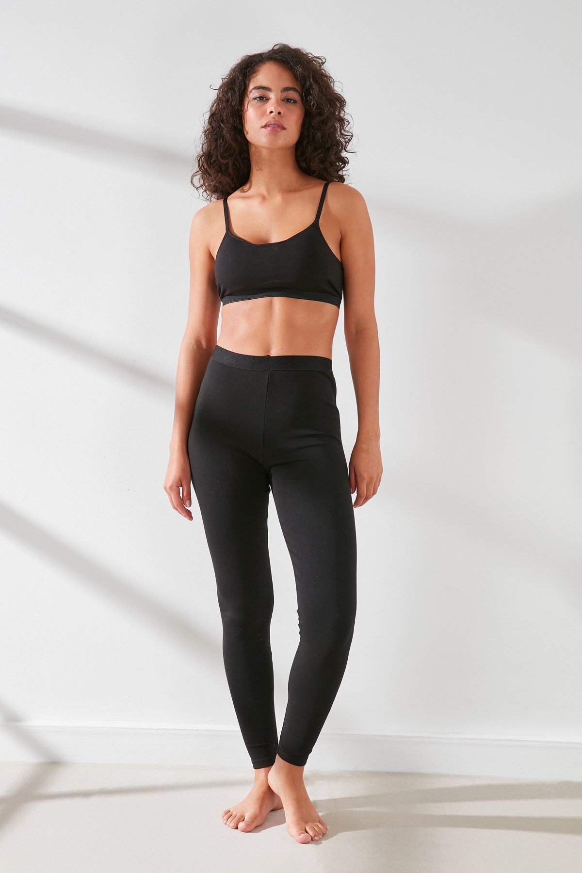 C&City Modal Cotton Thermal Tight C11434 Black
