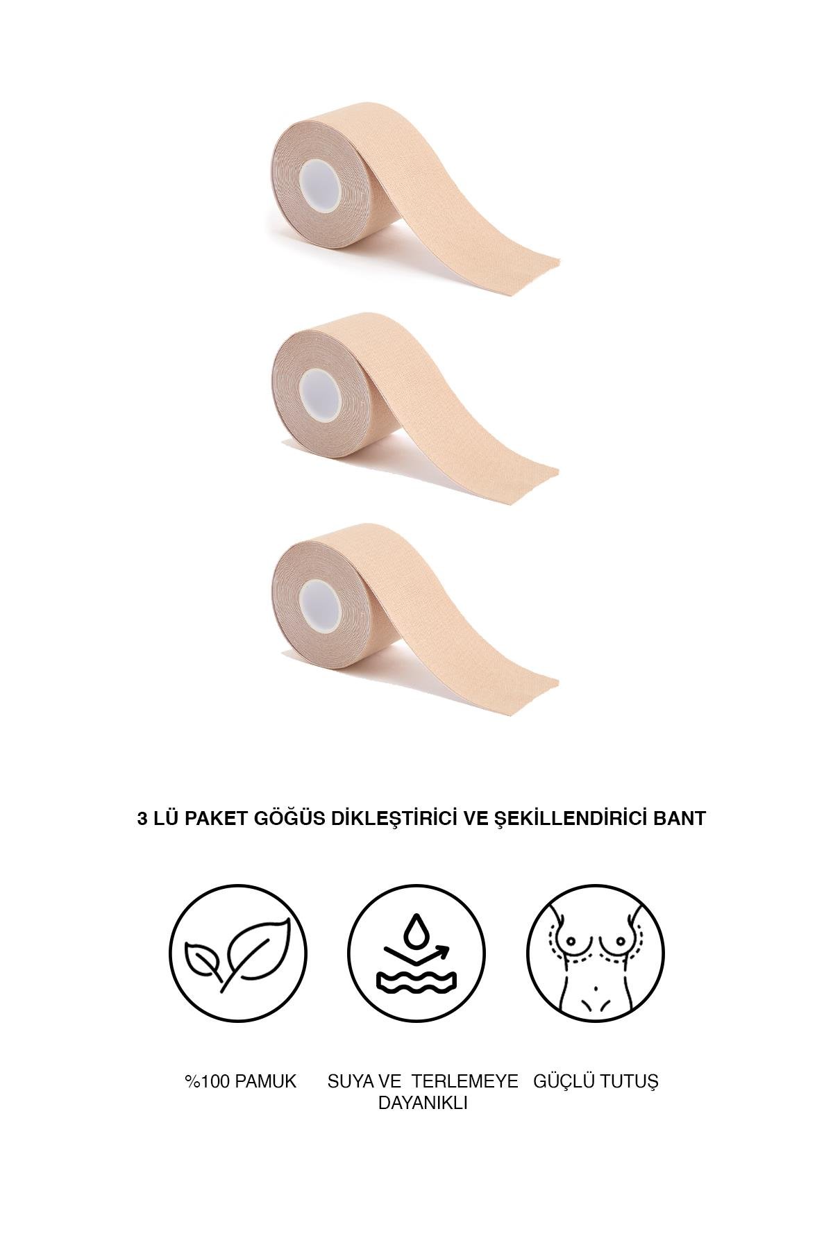 C&City Boob Tape Breast Lift Tape With 3 Pcs Skin