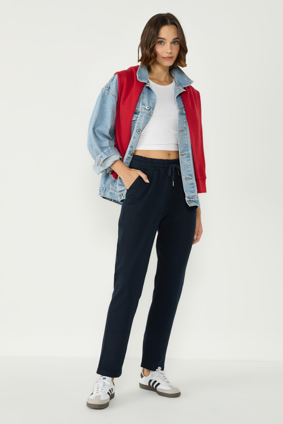 C&City Women Sweatpants 733 Navy Blue