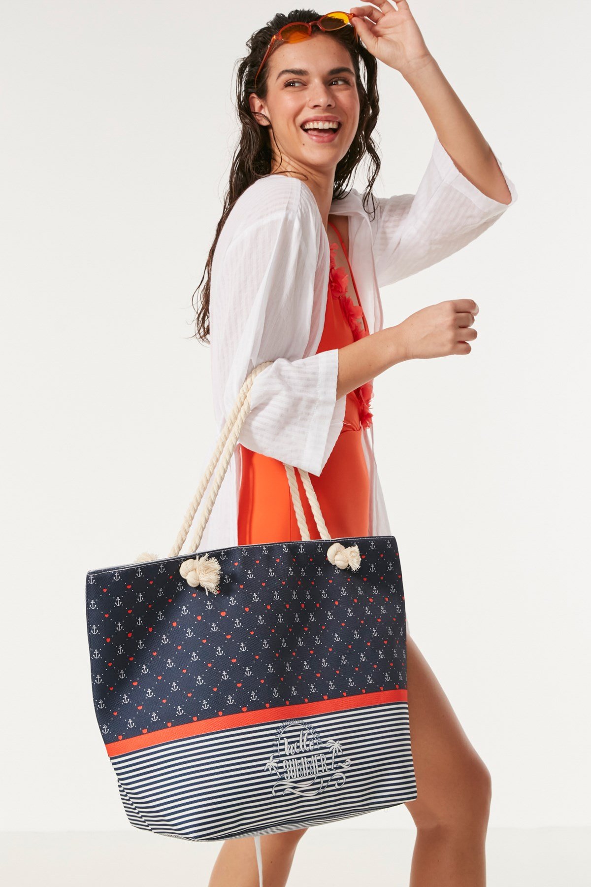 C&City Beach Bag Y8670-02  Multicolor