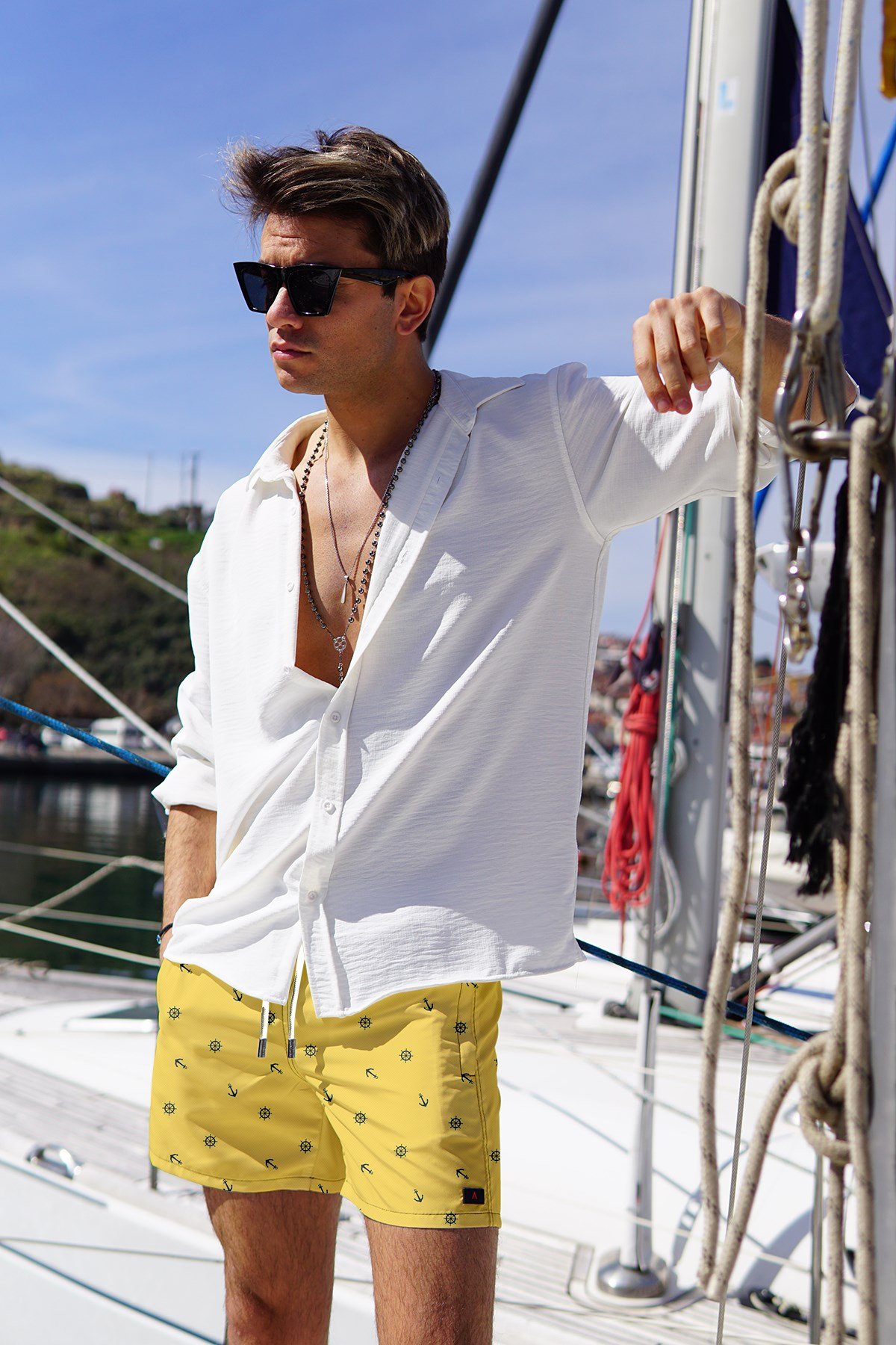 C&City Men Sea Short C1101 Yellow