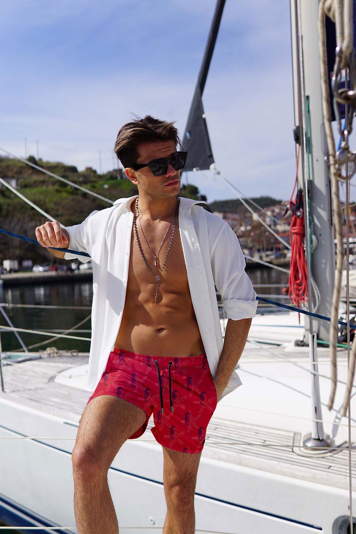 C&City Men Sea Short C1150 Red