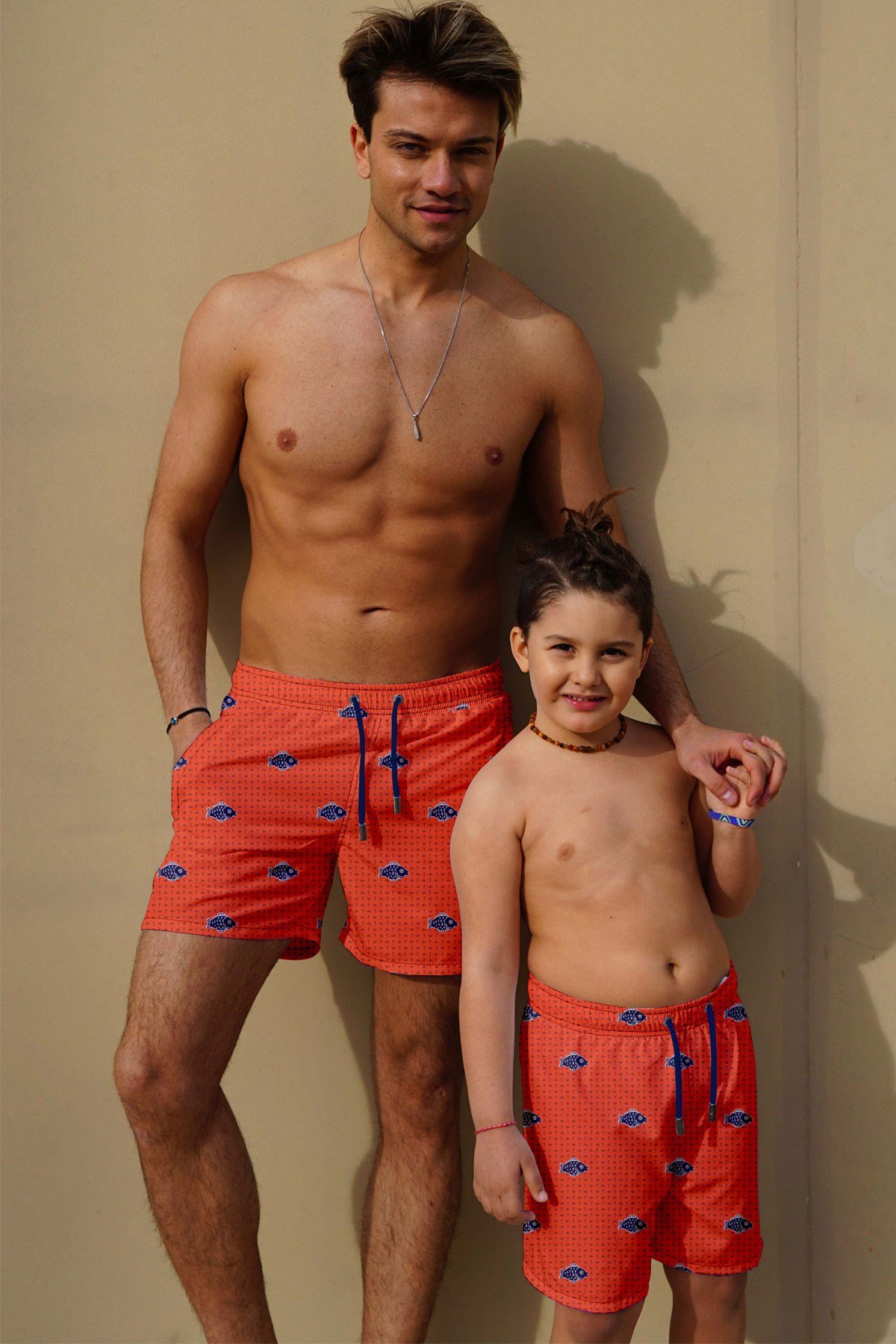 C&City Men Sea Short C1156 Orange