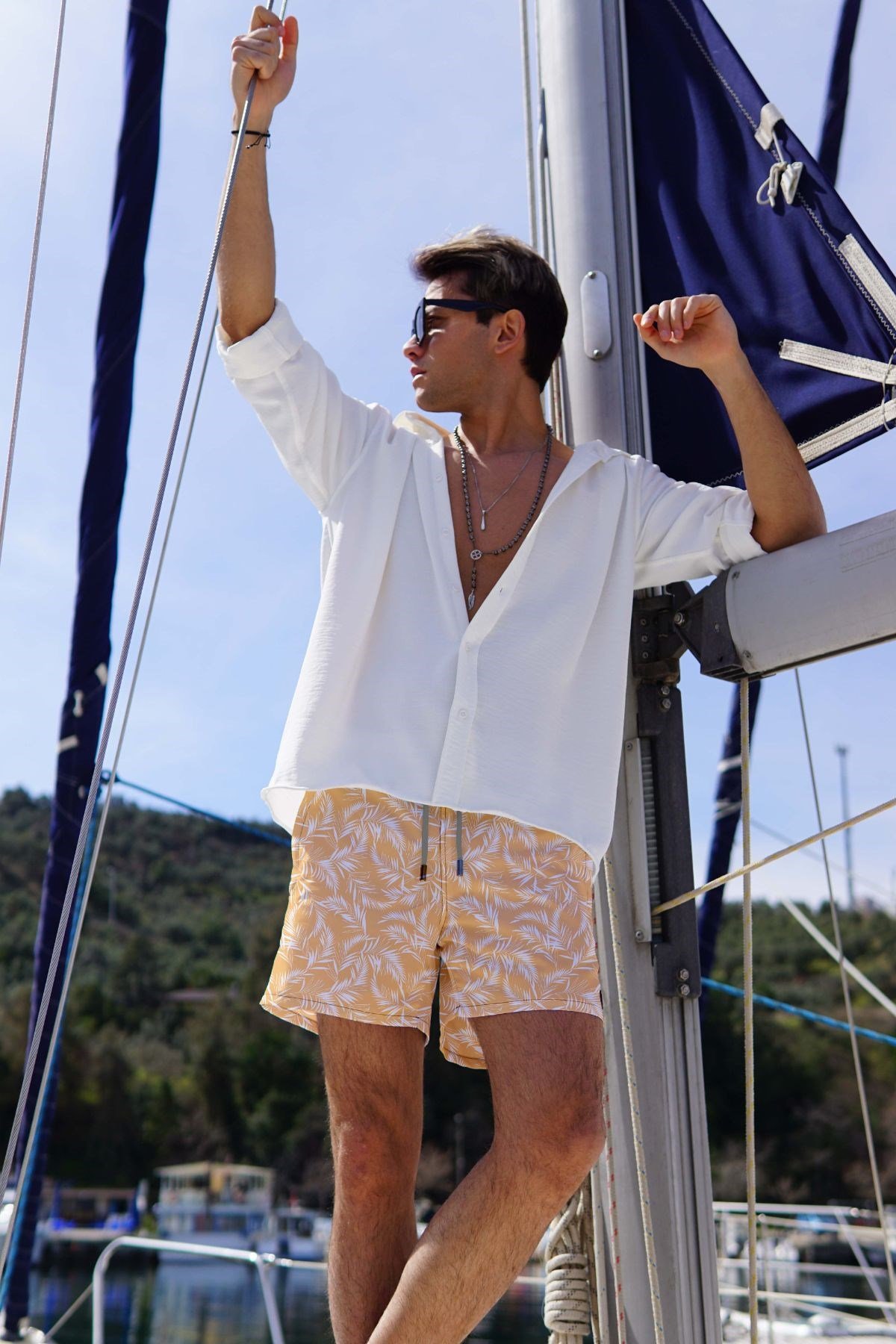 C&City Men Sea Short C1158 Orange