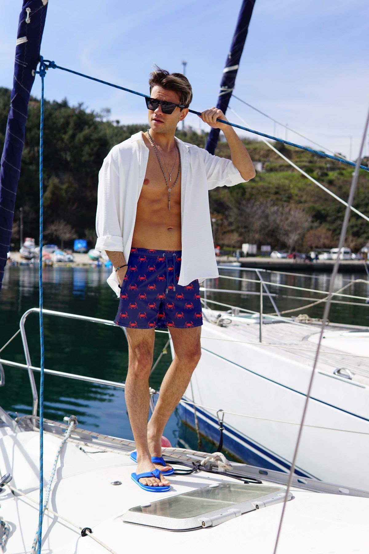 C&City Men Sea Short C1160 Navy Blue