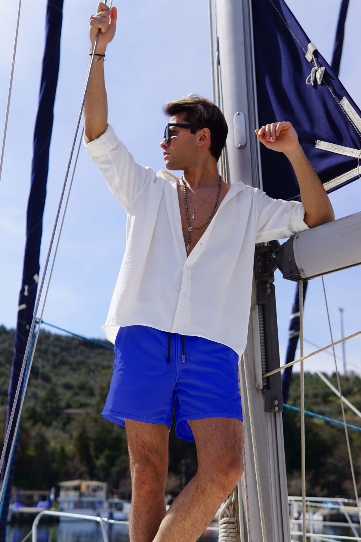 C&City Men Sea Short C1350 Sax Blue