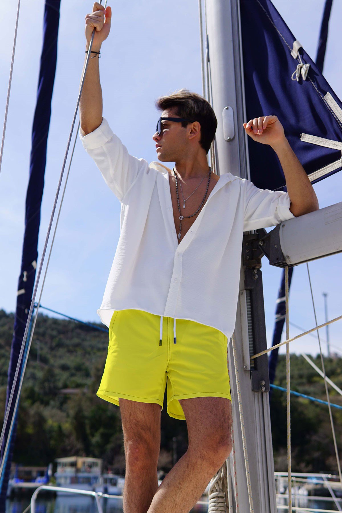 C&City Men Sea Short C1350 Yellow