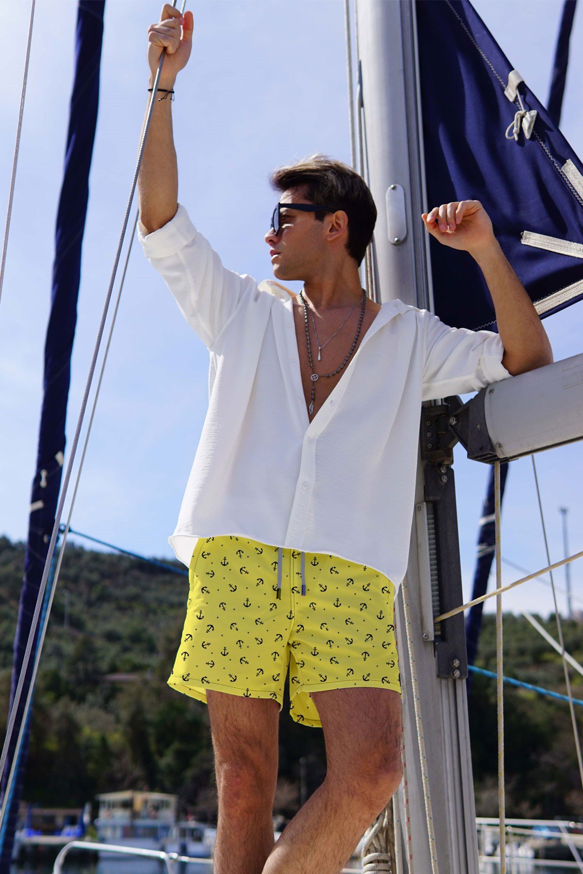 C&City Men Sea Short C1355 Yellow