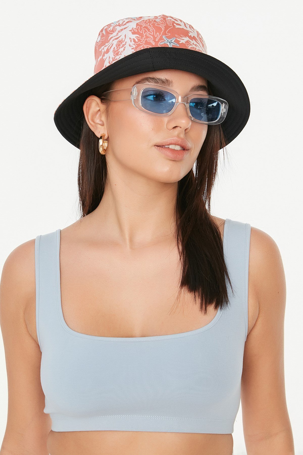 C&City Fedora Beach Hat Y1074 Brick Color