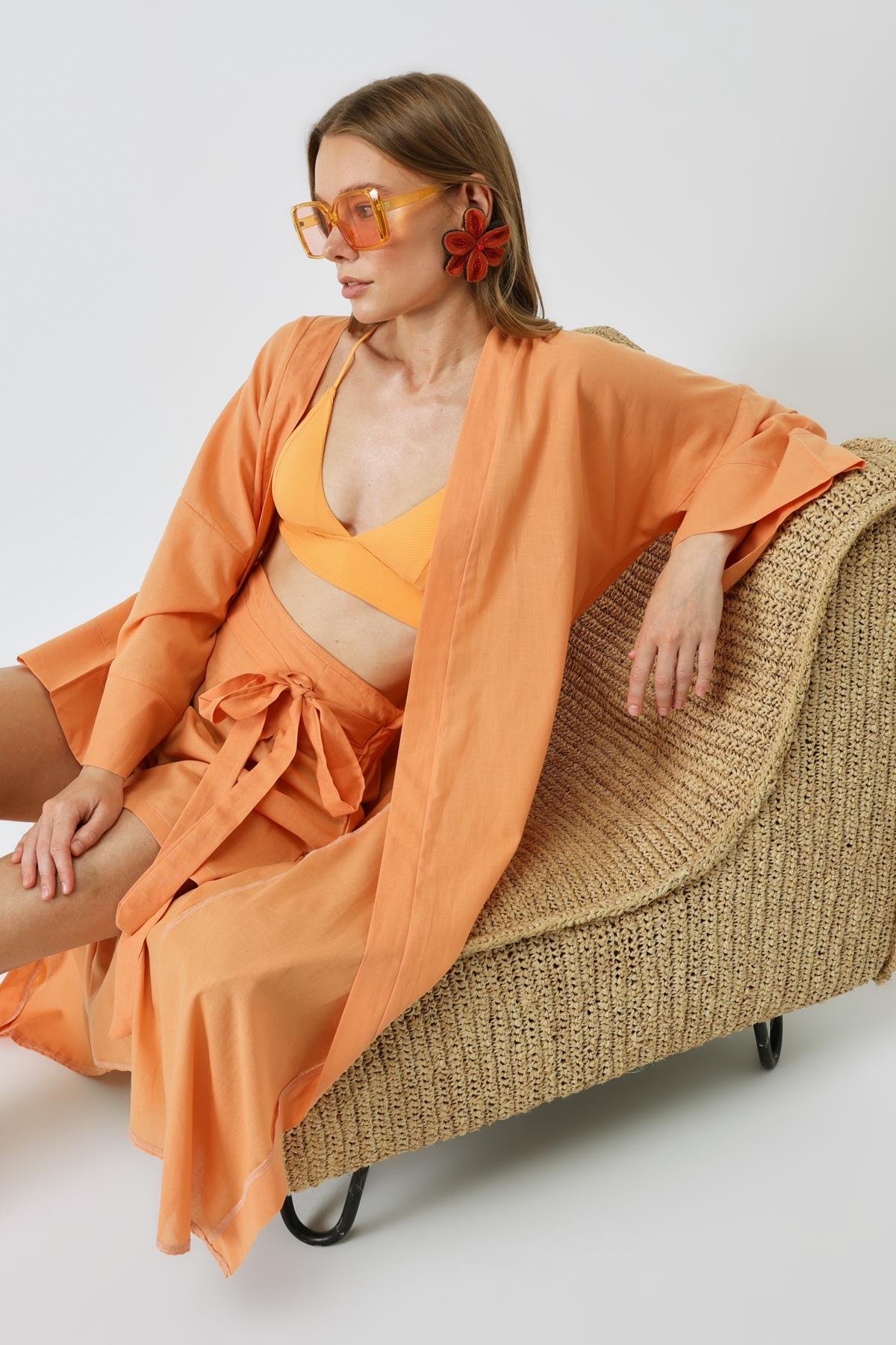 C&City Kimono Set with Shorts 9069 