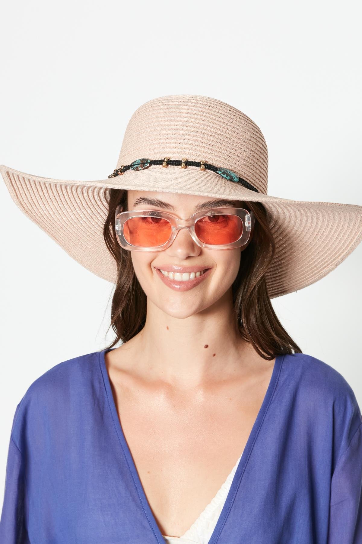 C&City Women Straw Hat Y23730-01 Powder