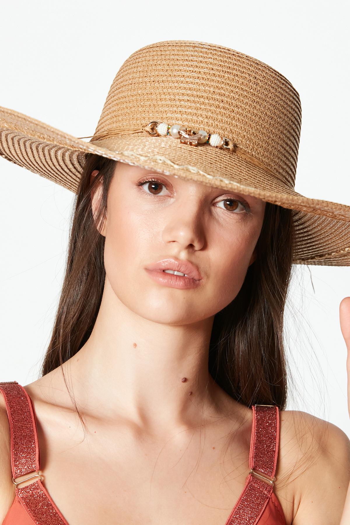 C&City Women Straw Hat Y23730-04 Camel Color