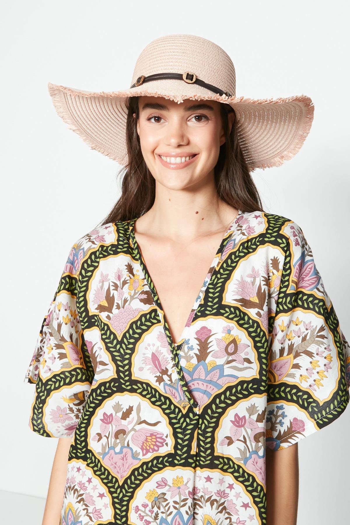 C&City Women Straw Hat Y23730-09 Powder