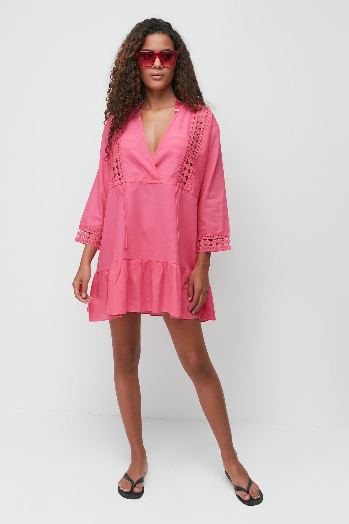 Pareo Beach Dress 22411 Fuchsia