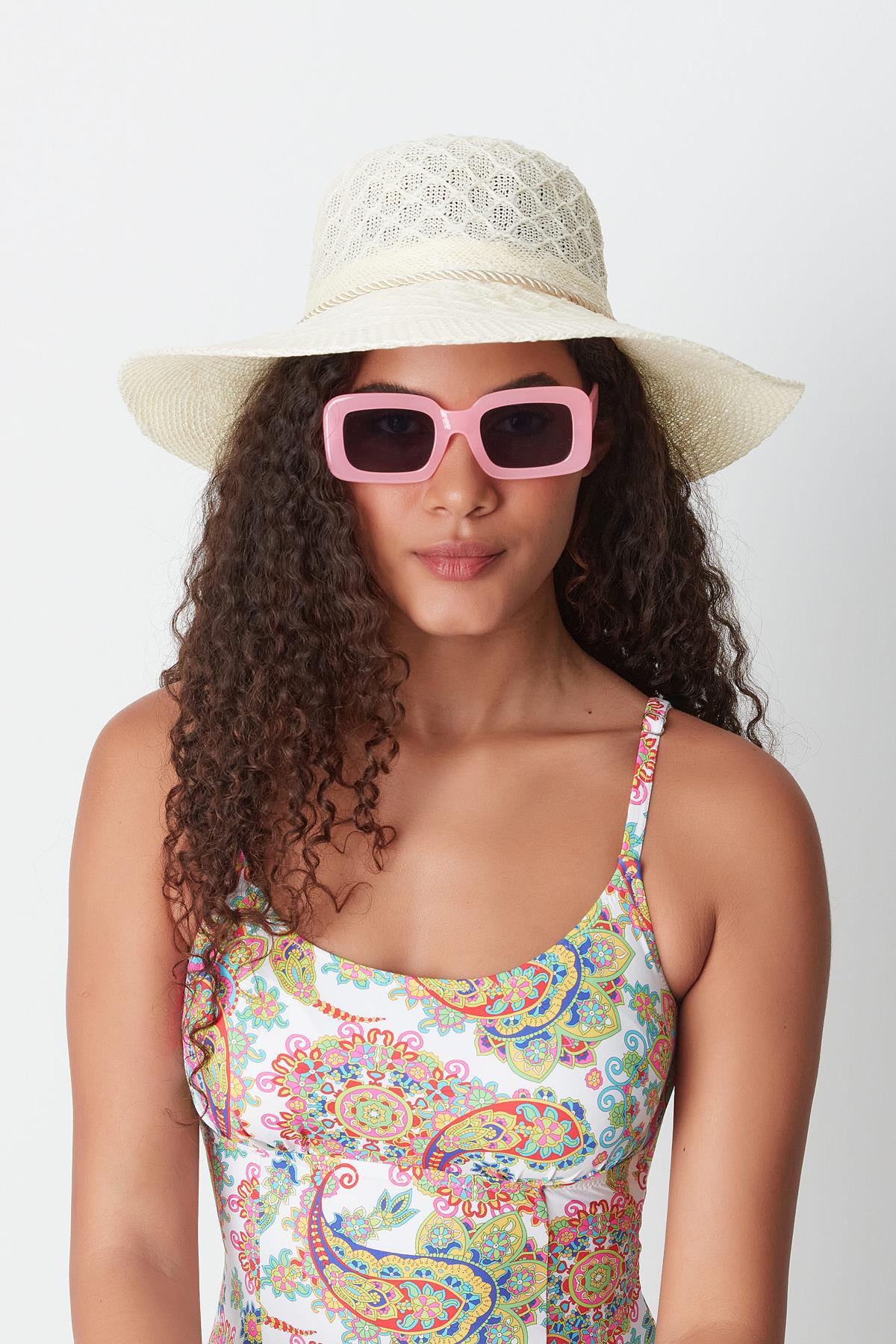 Mercerized Beach Hat T24740-03 Cream Color