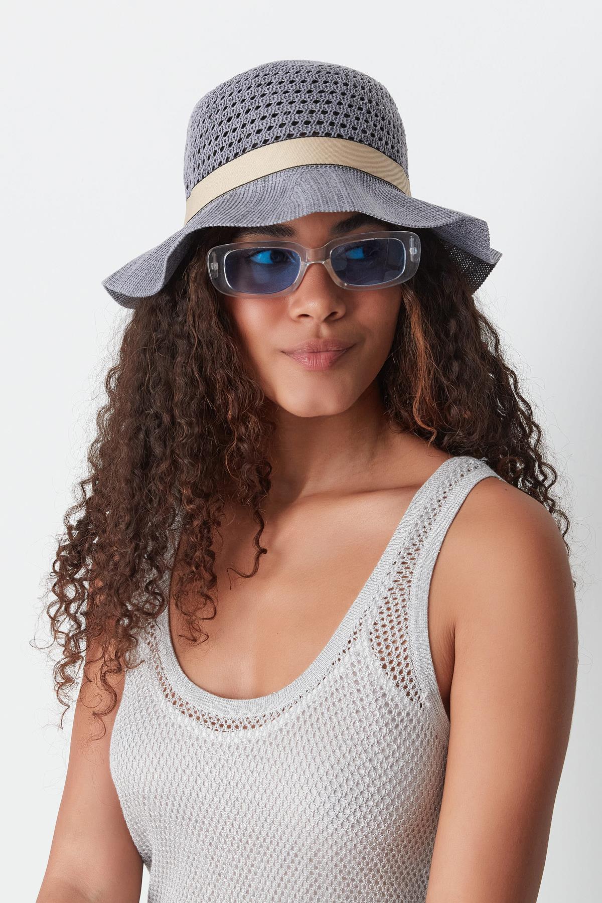 Mercerized Beach Hat T24740-14 Grey