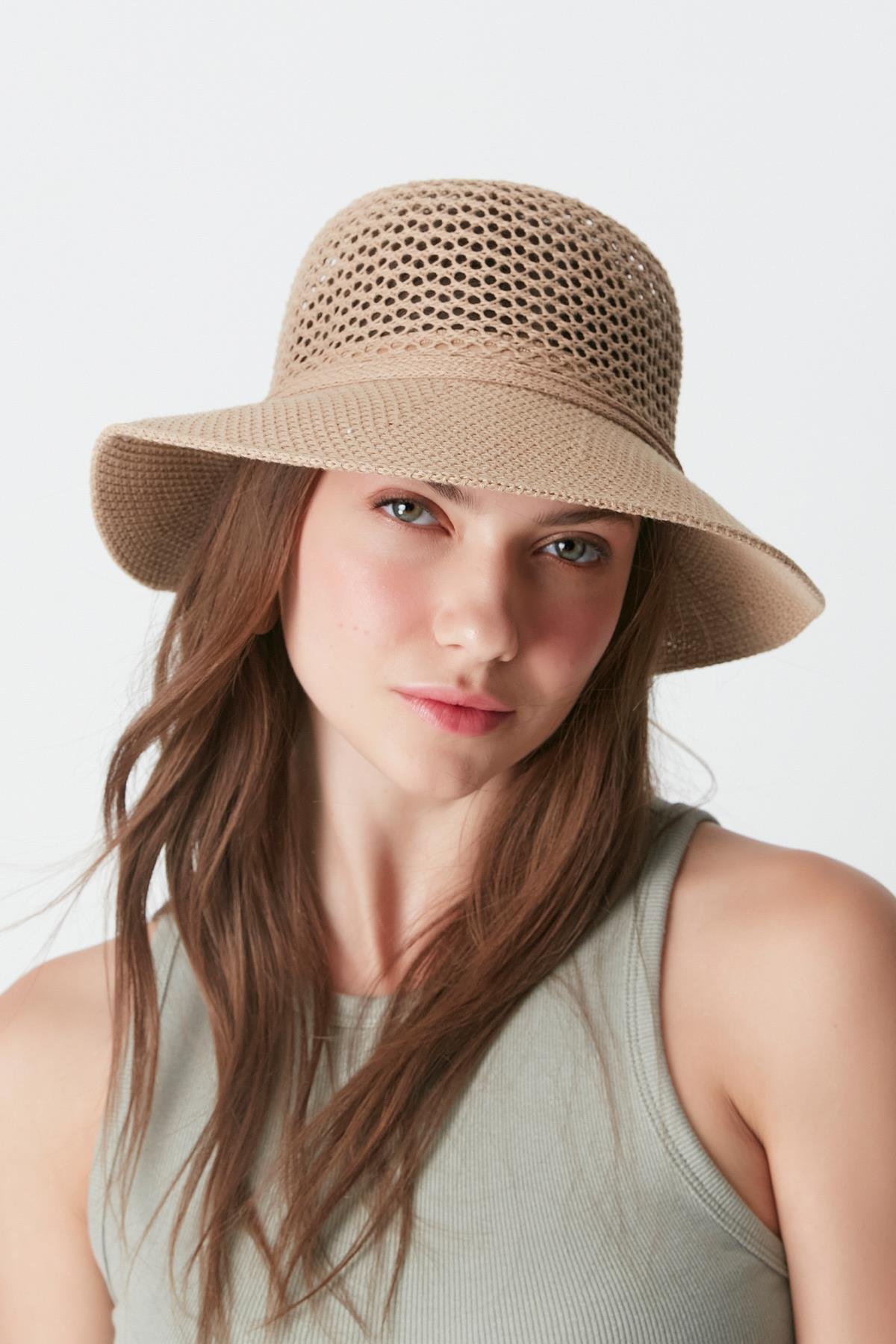 Mercerized Beach Hat T24740-16 